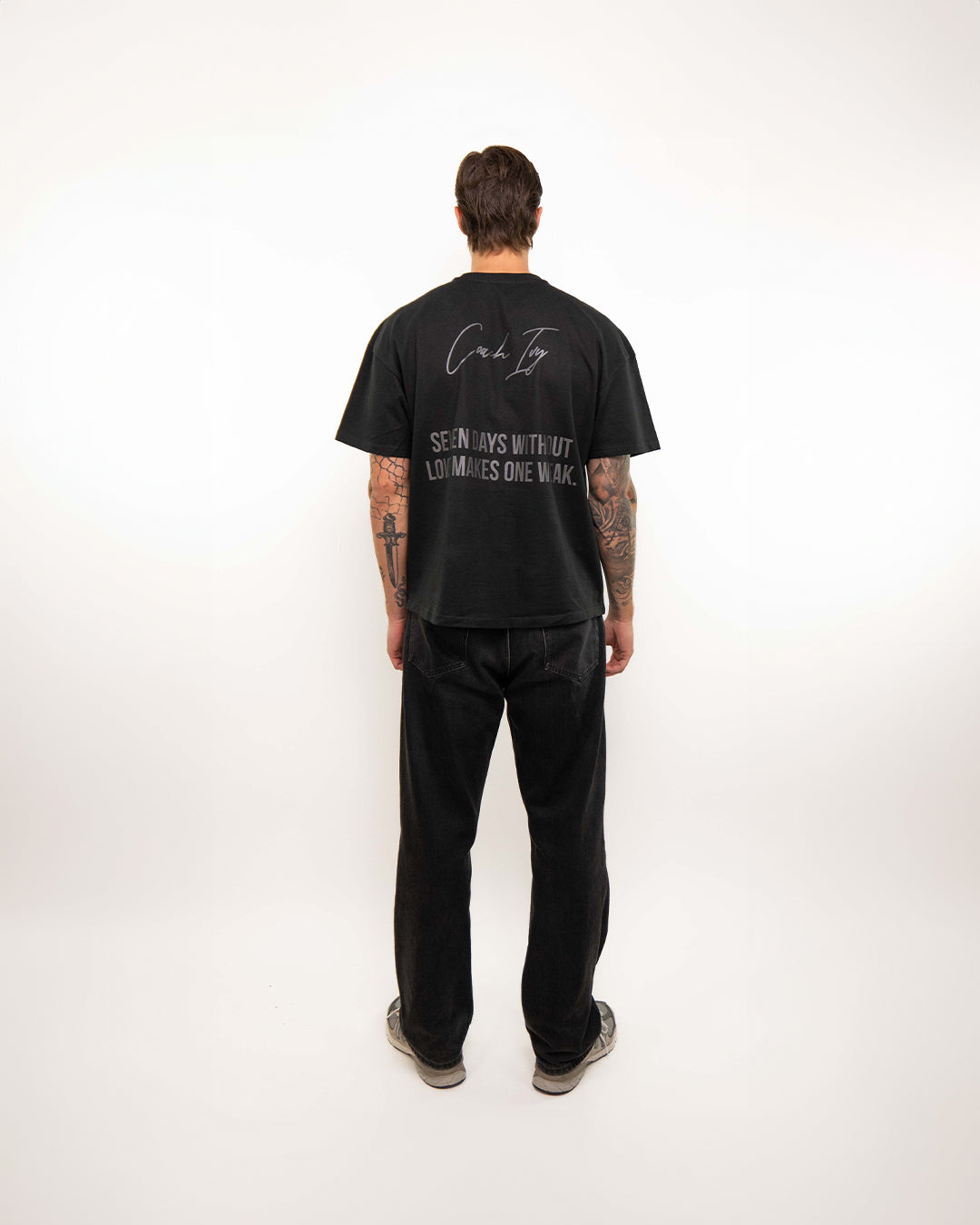 Seven Days Reflective T-shirt - Black