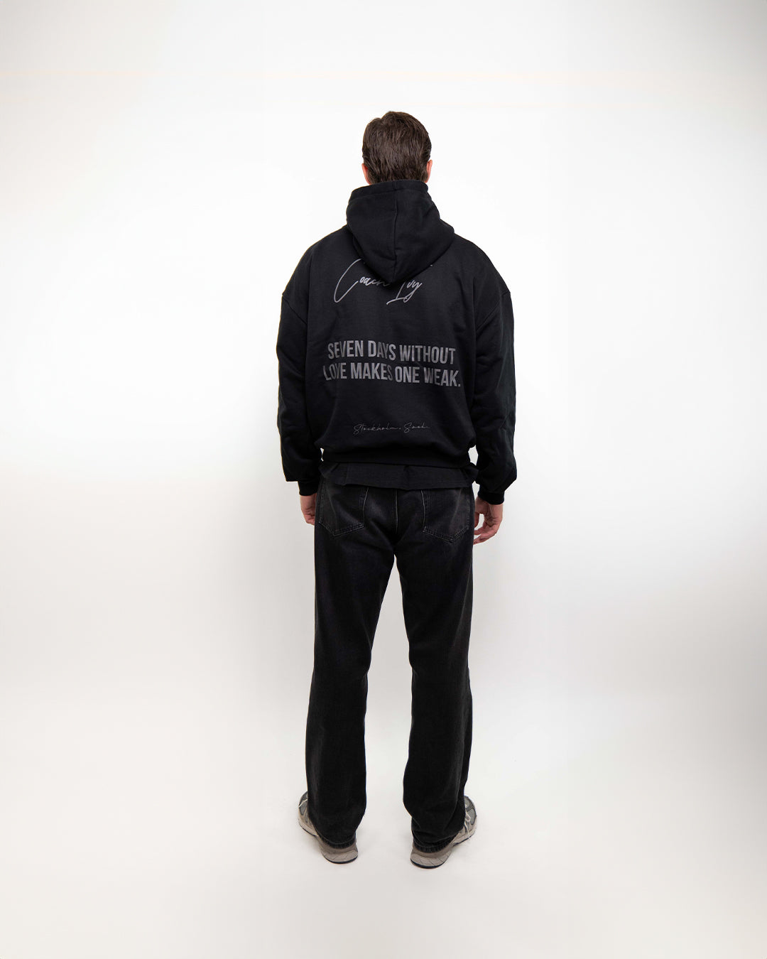 Seven Days Reflective Hoodie - Black